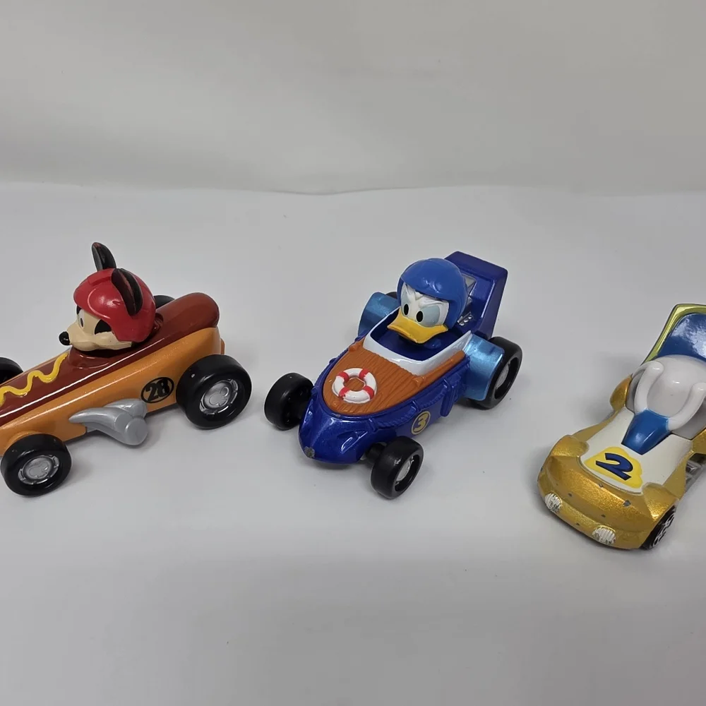 Disney Mickey Mouse Donald Duck Cars Lot of 3